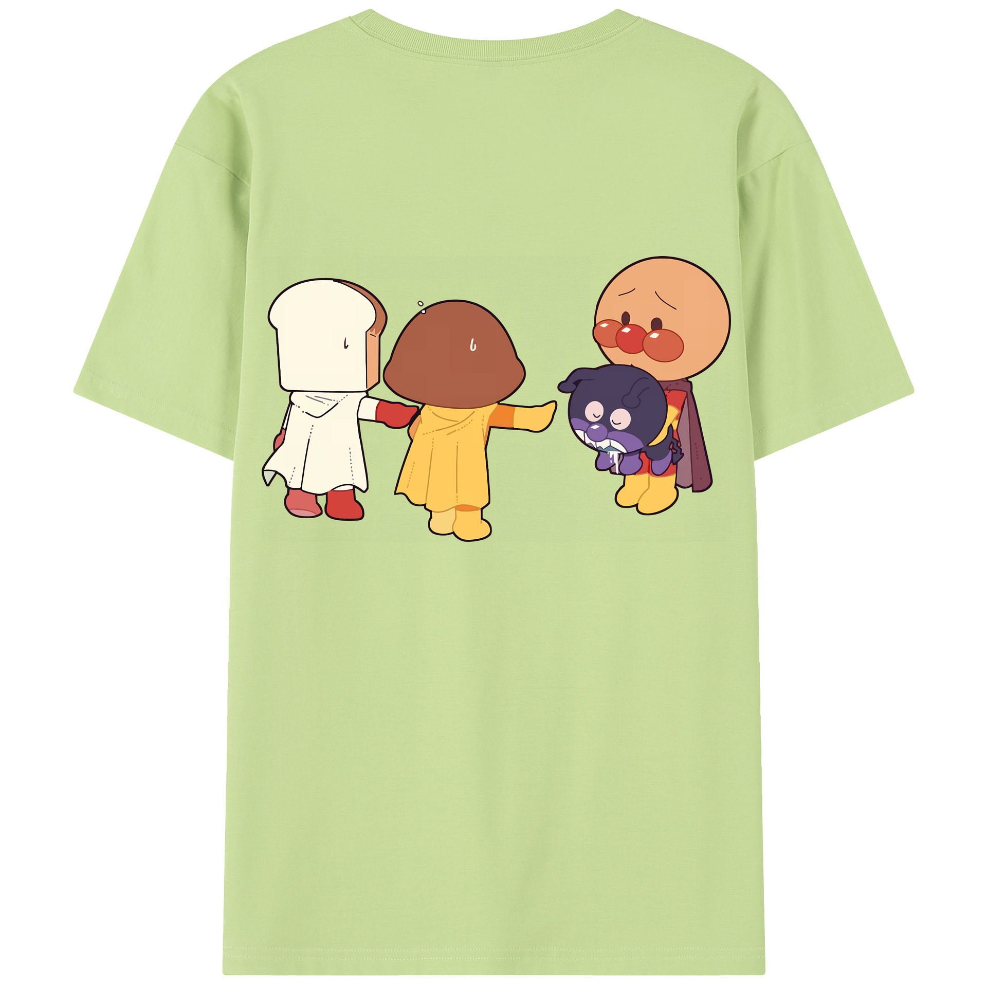 （画像用） アンパンマン Anpanman 綿100％半袖Tシャツ（背面プリント）